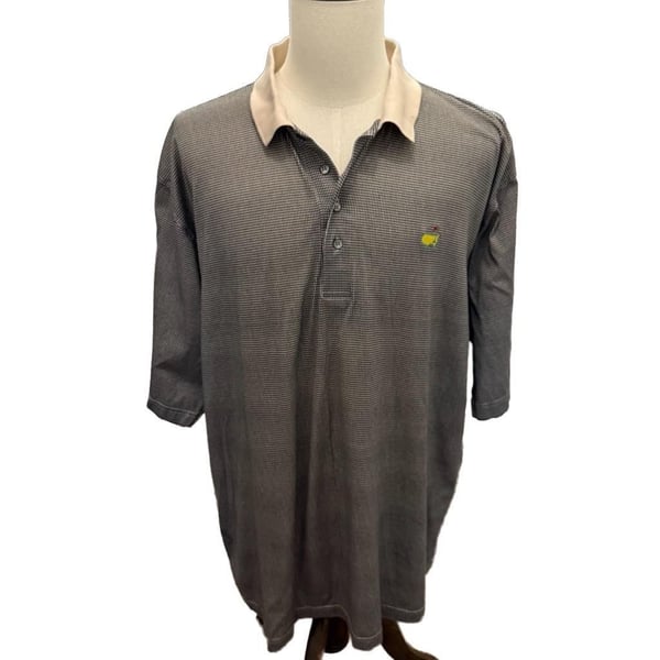 Vintage Slazenger Augusta National Golf Shop Masters Polo Shirt XXL Houndstooth