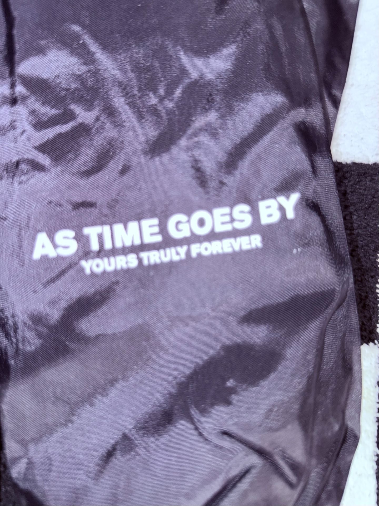 Yours Truly Forever As Time Goes By Hourglass Skull Coach Jacket 5