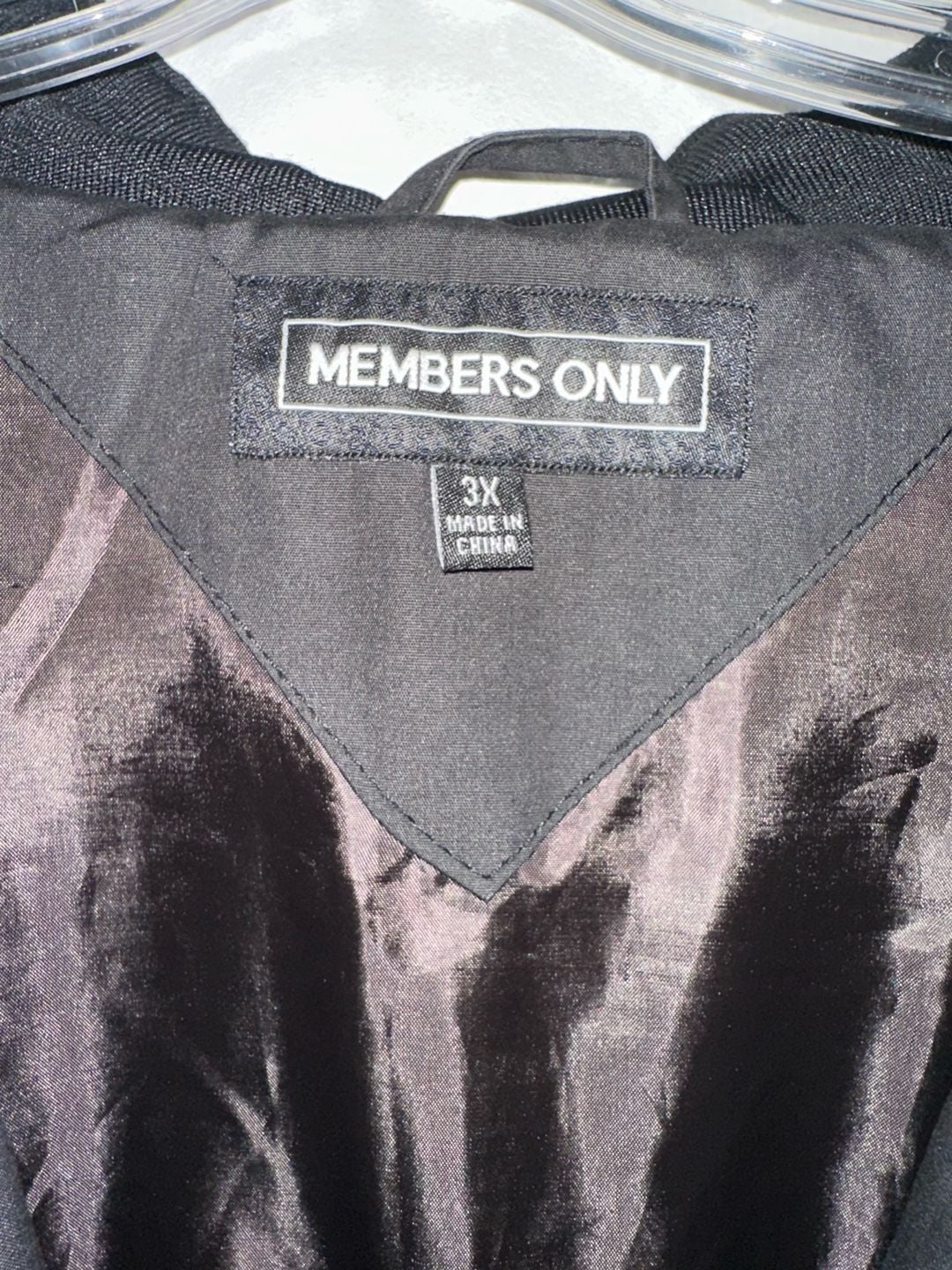 Members Only Black Classic Iconic Racer Jacket Size 3X 5
