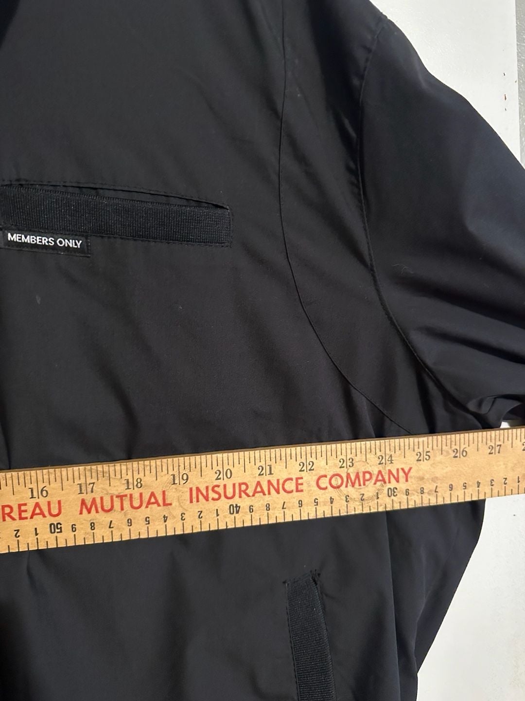 Members Only Black Classic Iconic Racer Jacket Size 3X 7