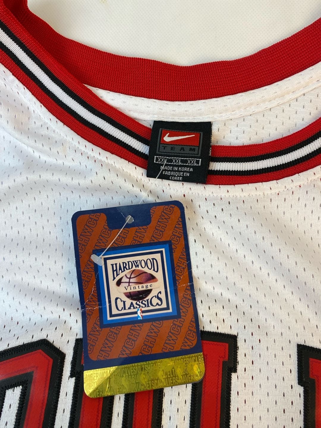 Vintage Michigan Jordan Chicago Bulls Nike Hardwood Classics Swingman Jersey Size XXL 4