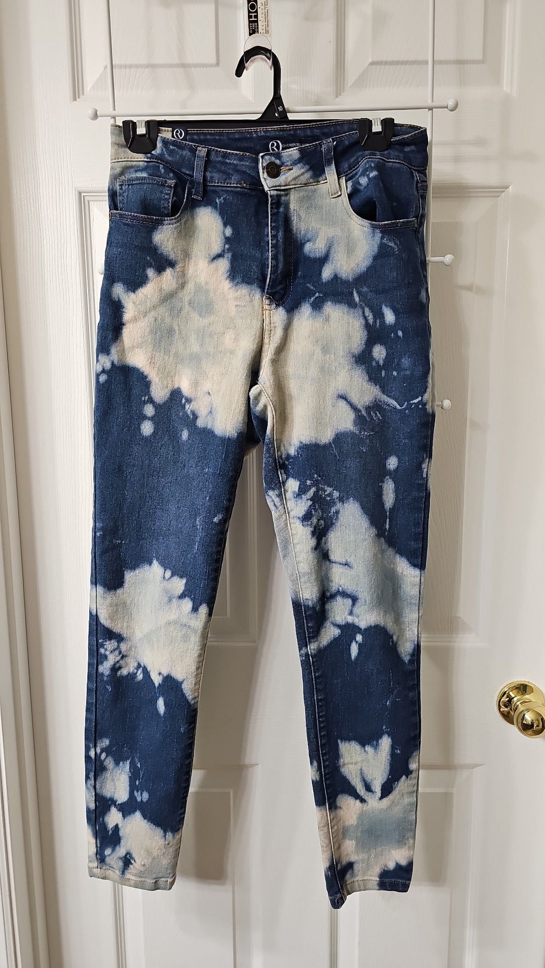 One Republic For All Women's Size 6 Bleach Cloud Tie Dye Skinny Jeans 2