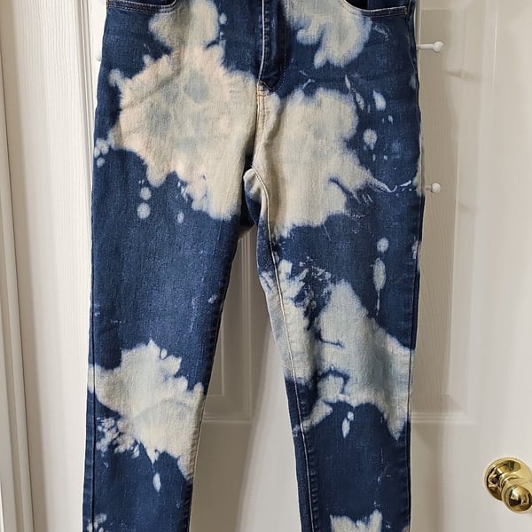 One Republic For All Women's Size 6 Bleach Cloud Tie Dye Skinny Jeans