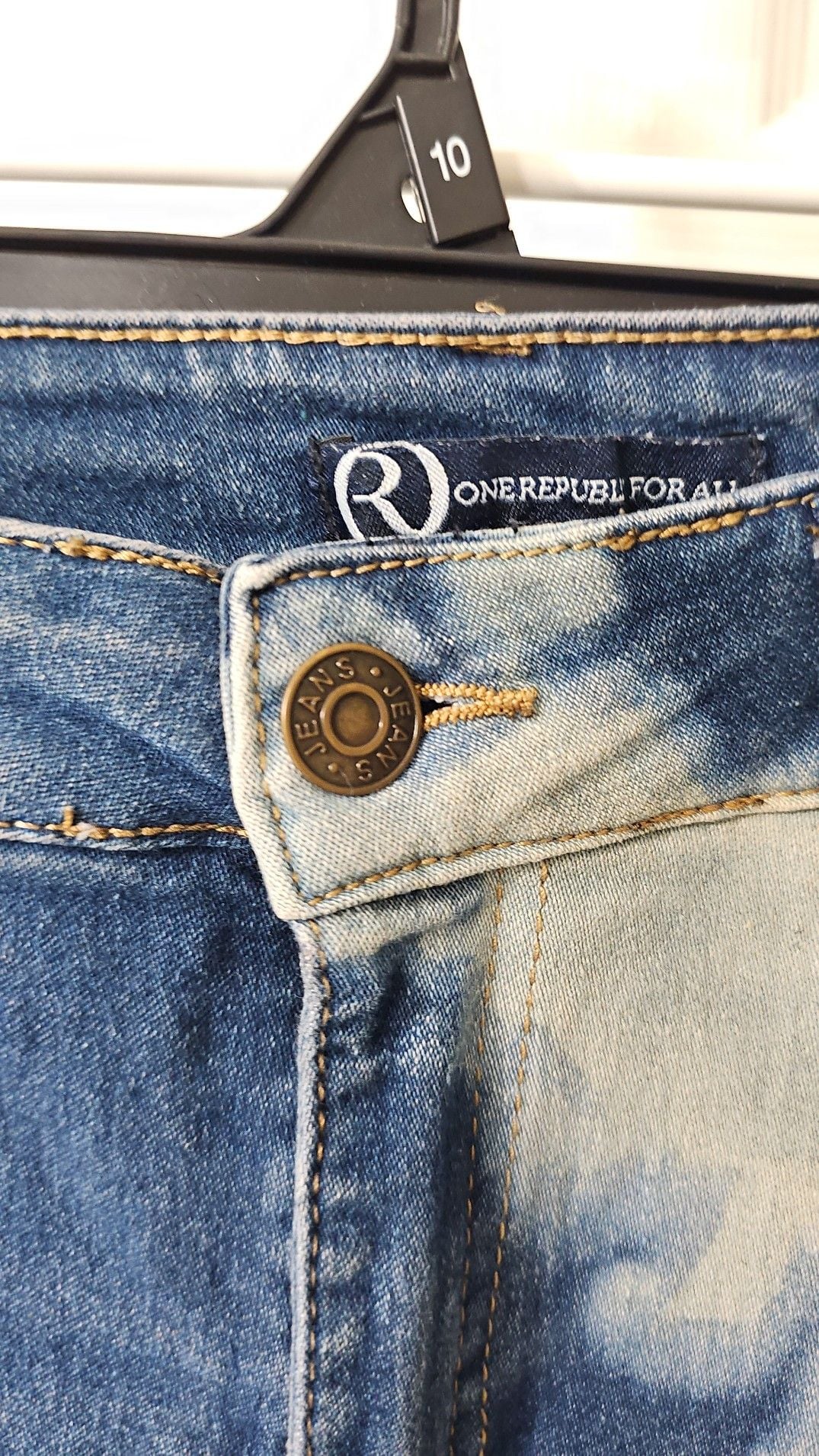 One Republic For All Women's Size 6 Bleach Cloud Tie Dye Skinny Jeans 3