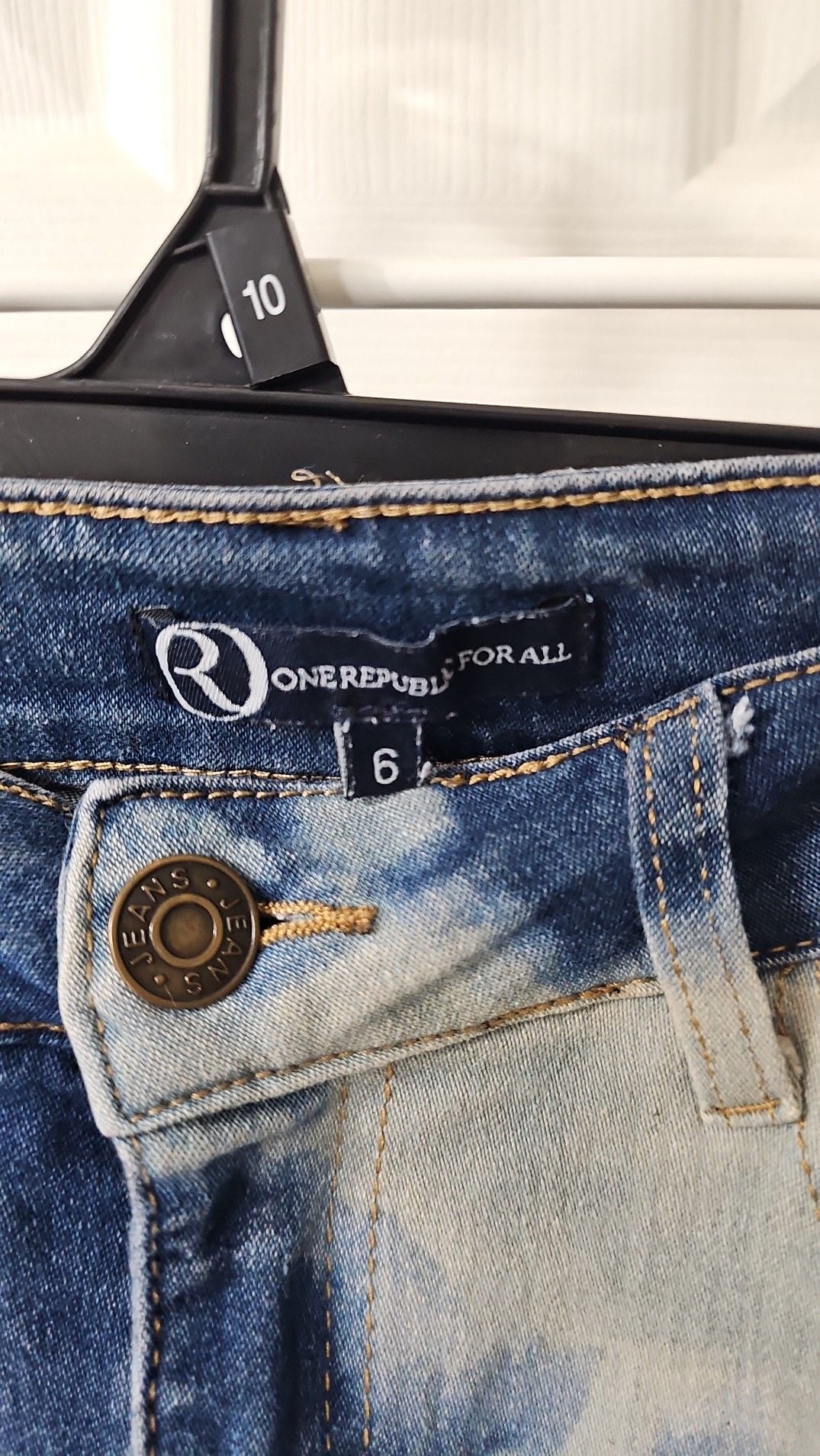 One Republic For All Women's Size 6 Bleach Cloud Tie Dye Skinny Jeans 5