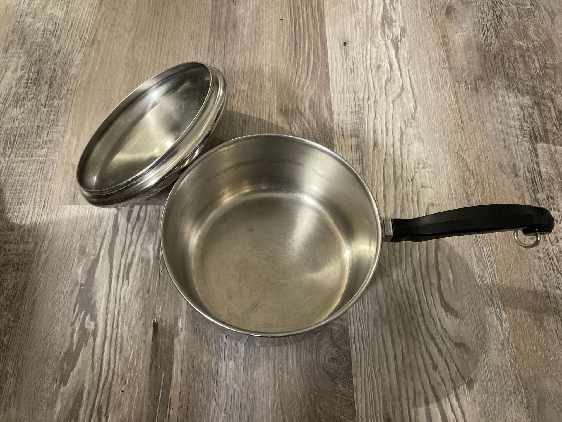 Vintage Revere Ware 1801 Stainless Steel Saucepan with Lid 2