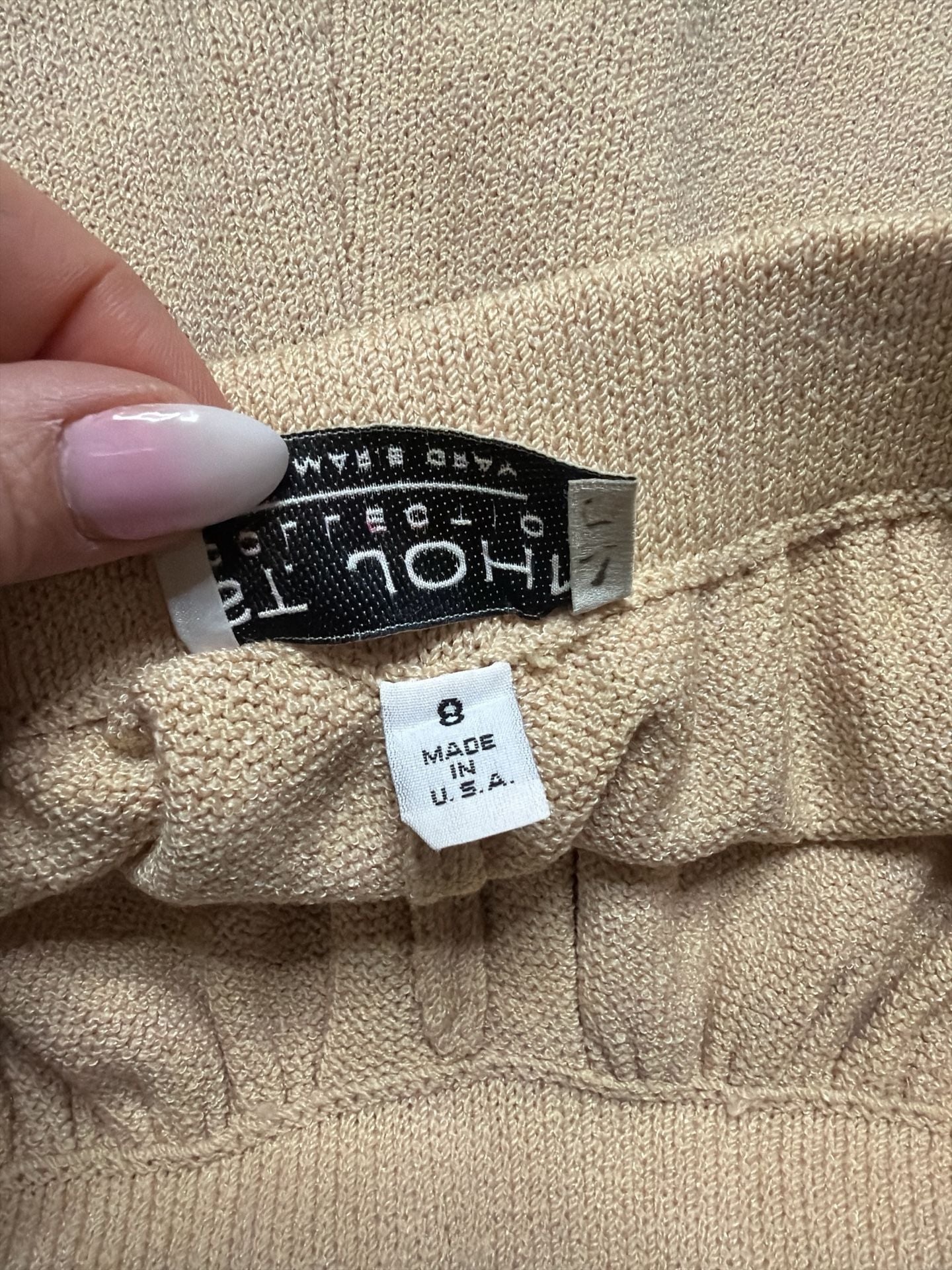 Vintage St. John Buttercream Knit Short size 8 6