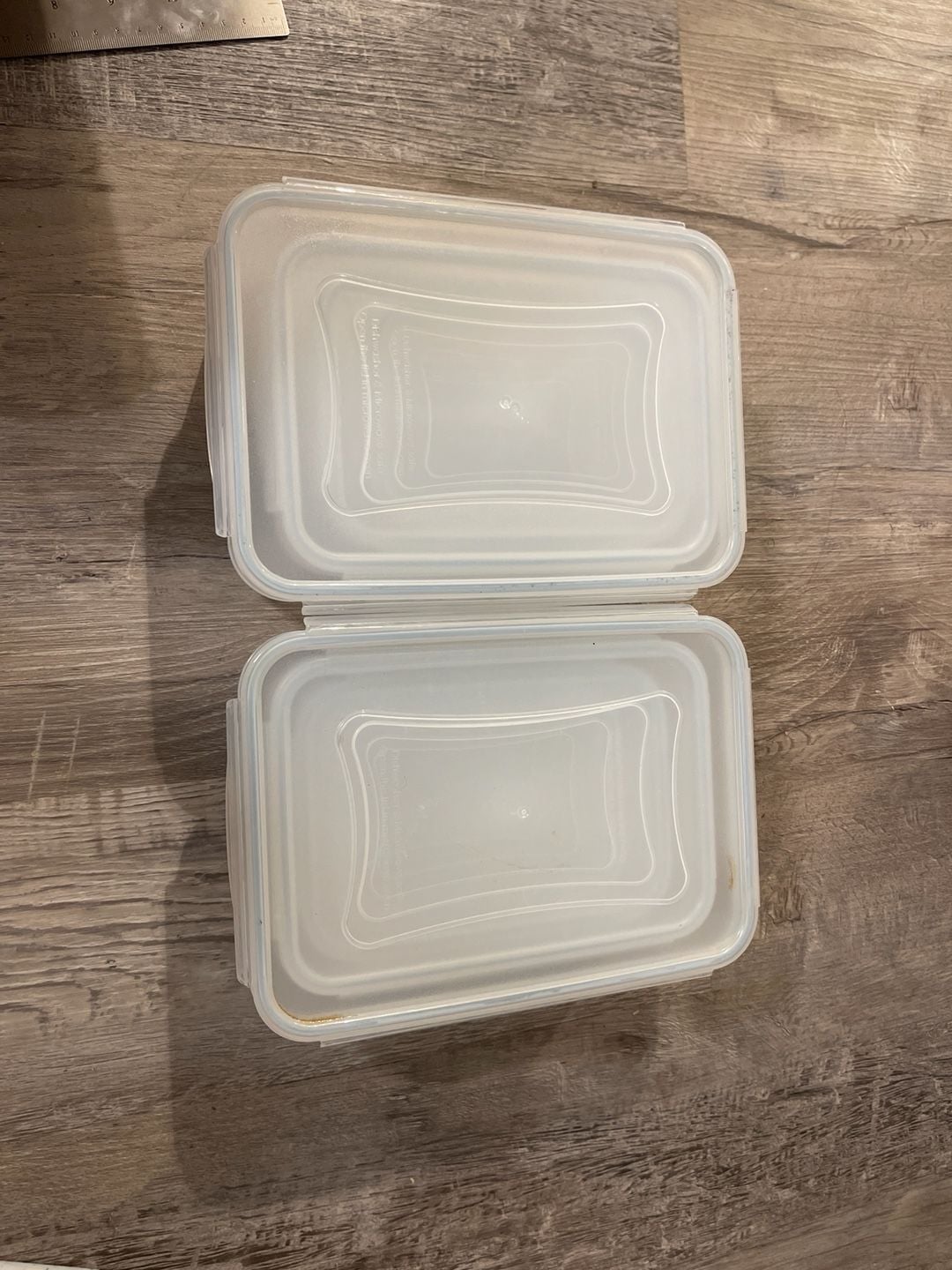 Figmint 6-Piece Clear Plastic Rectangular Food Storage Container Set with Lids 1