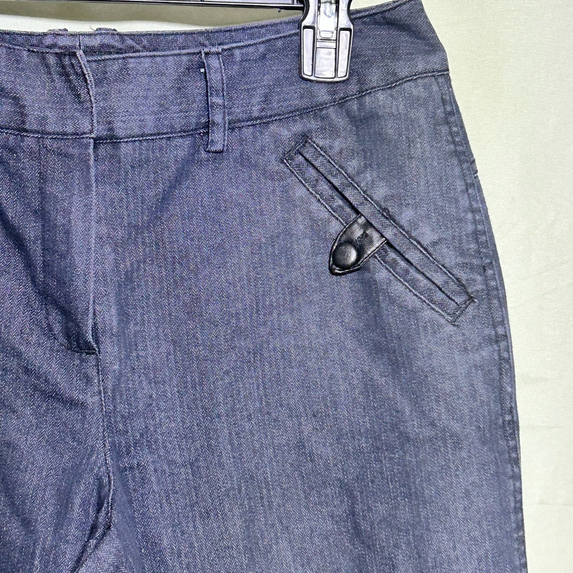 VTG LARRY LAVINE STRETCH SZ 6 JEANS-HIGH RISE-WIDE LEG-SEWN PLEATS 6