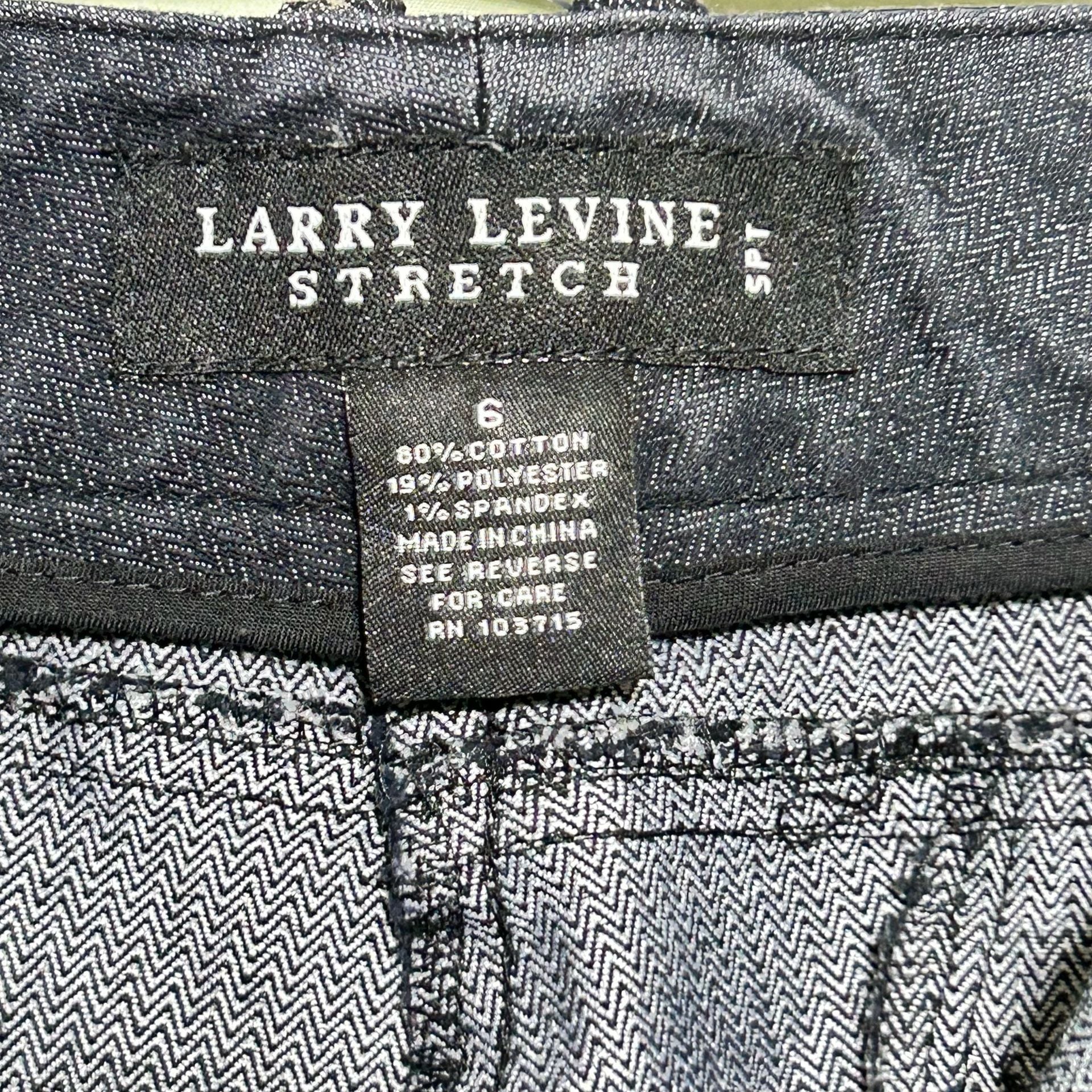 VTG LARRY LAVINE STRETCH SZ 6 JEANS-HIGH RISE-WIDE LEG-SEWN PLEATS 11