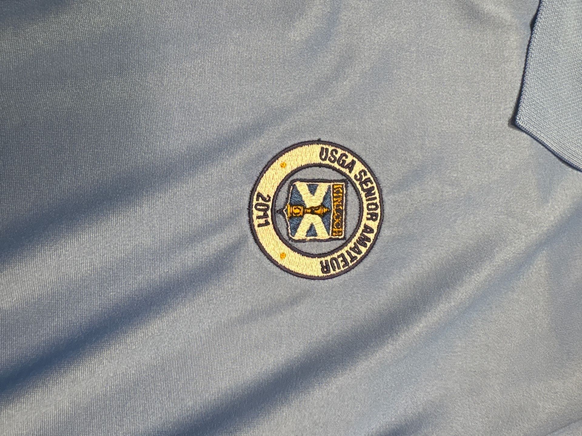 Peter Millar Summer Comfort 2011 USGA Senior Amateur Kinloch Golf Polo Shirt XL 2