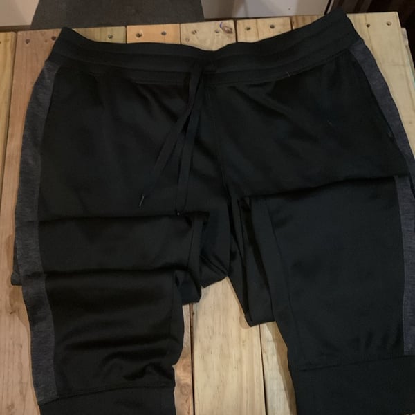 Champion Duo Dry Max Men's XXL Black and Heather Gray 3/4 Jogger Capri Sweatpants