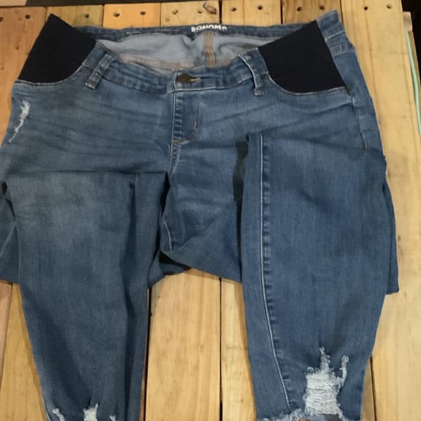 Sonoma goods for life Straight Crop Jeans Womens maternity