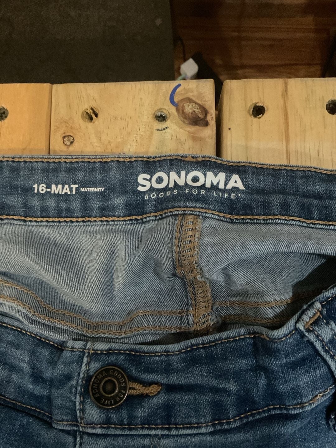 Sonoma goods for life Straight Crop Jeans Womens maternity 3