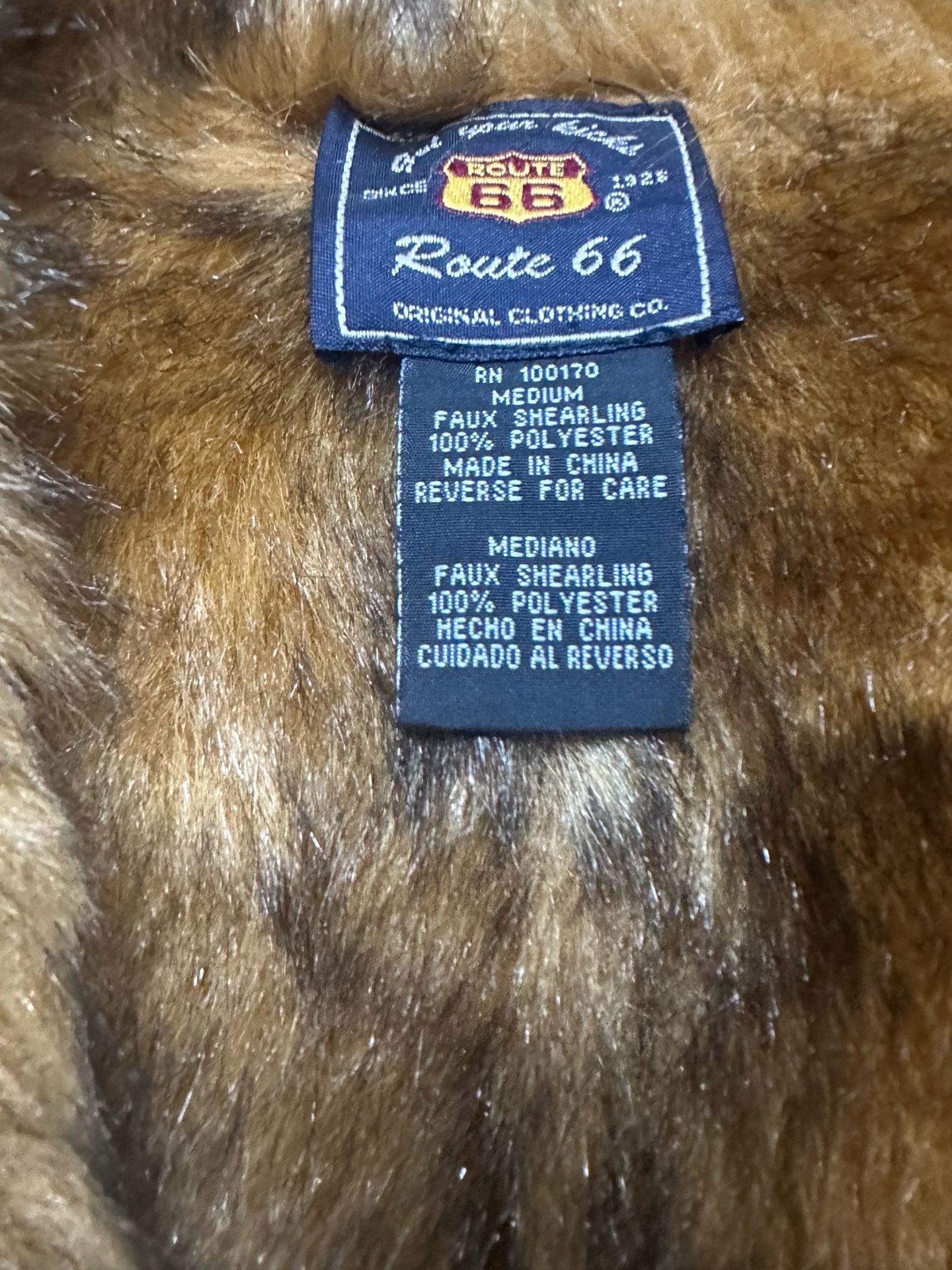 Vintage Y2K Route 66 Faux Fur Lined Suede Jacket with Tie Waist 4