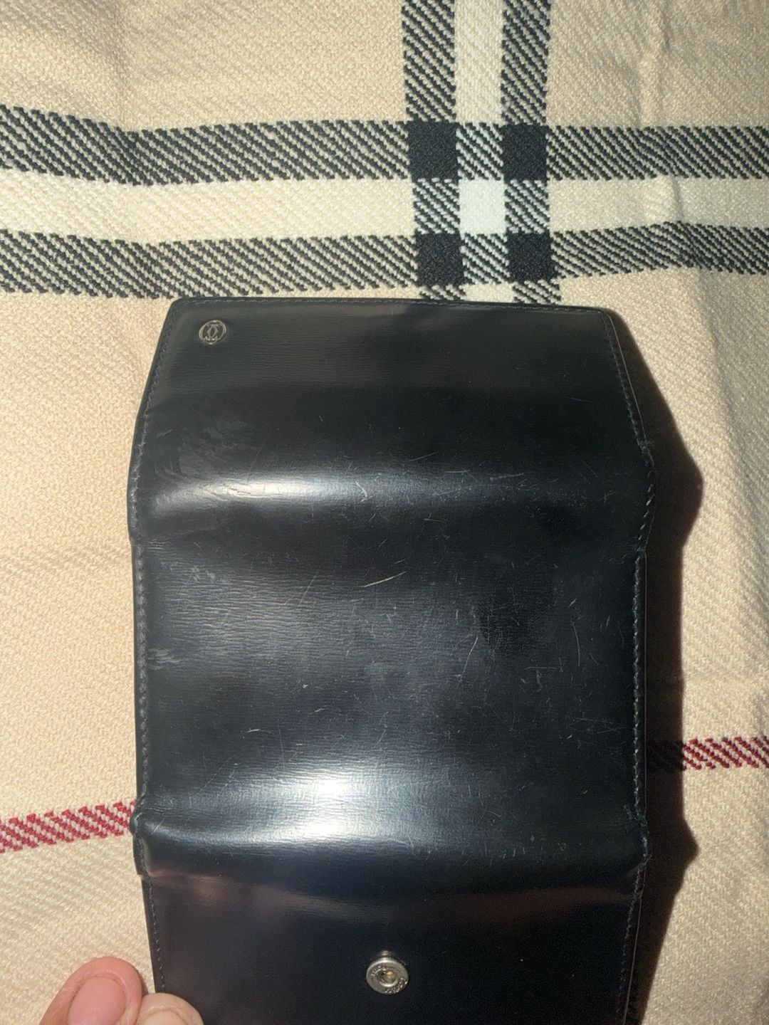Cartier Pasha Black Leather 6-Hook Key Case Wallet 6