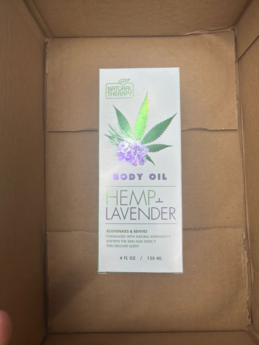 Natural Therapy Hemp & Lavender Body Oil - 4 FL OZ / 120 ML 1