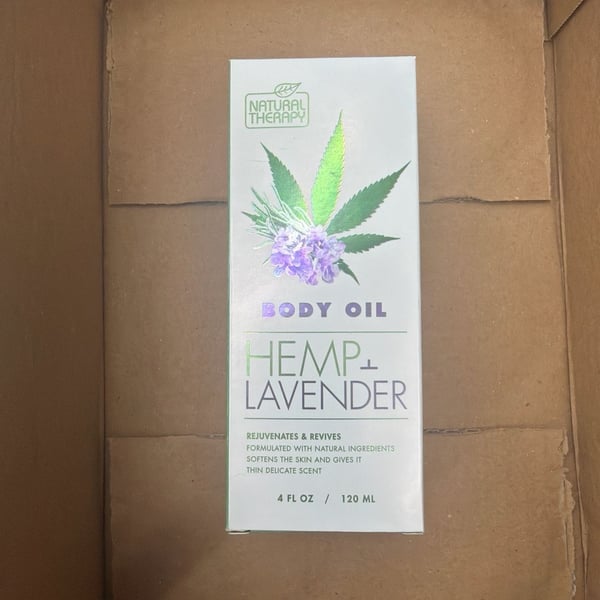Natural Therapy Hemp & Lavender Body Oil - 4 FL OZ / 120 ML