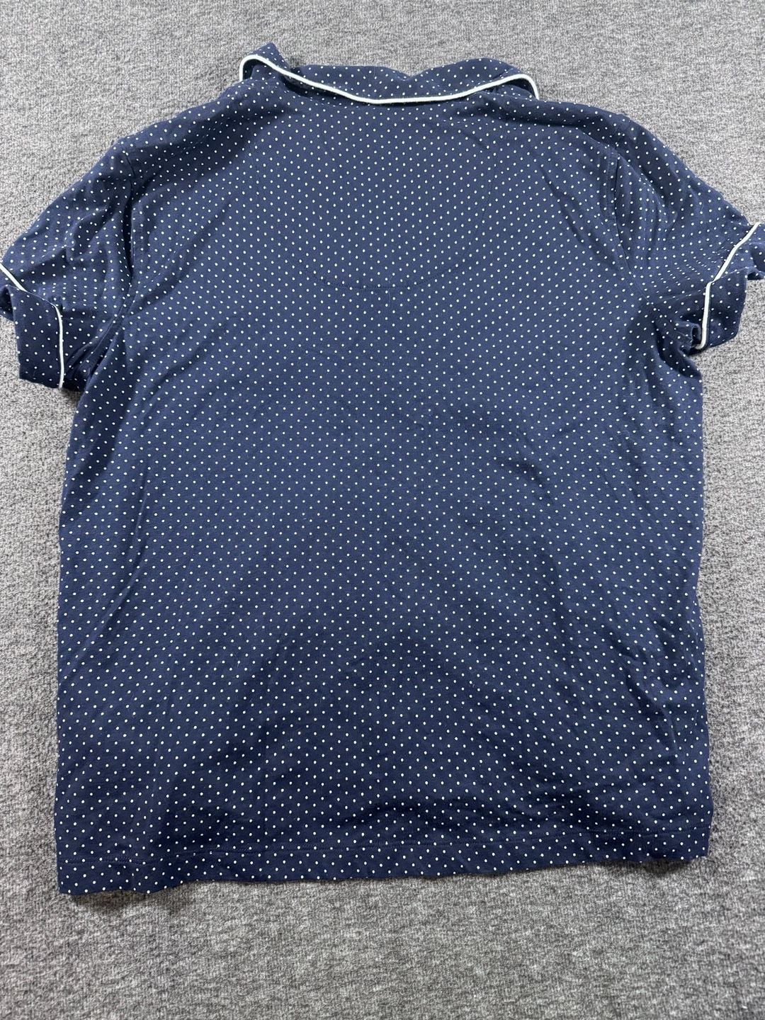 Lauren Ralph Lauren Women's Navy Polka Dot Short Sleeve Bermuda Pajama Set 6