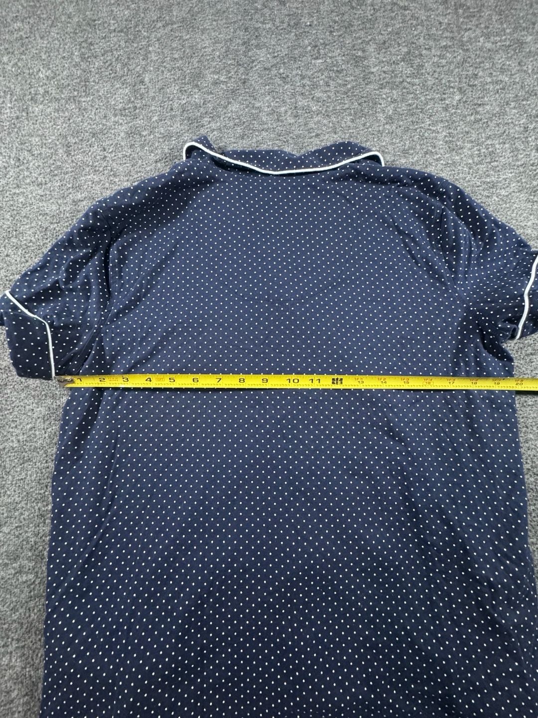 Lauren Ralph Lauren Women's Navy Polka Dot Short Sleeve Bermuda Pajama Set 8