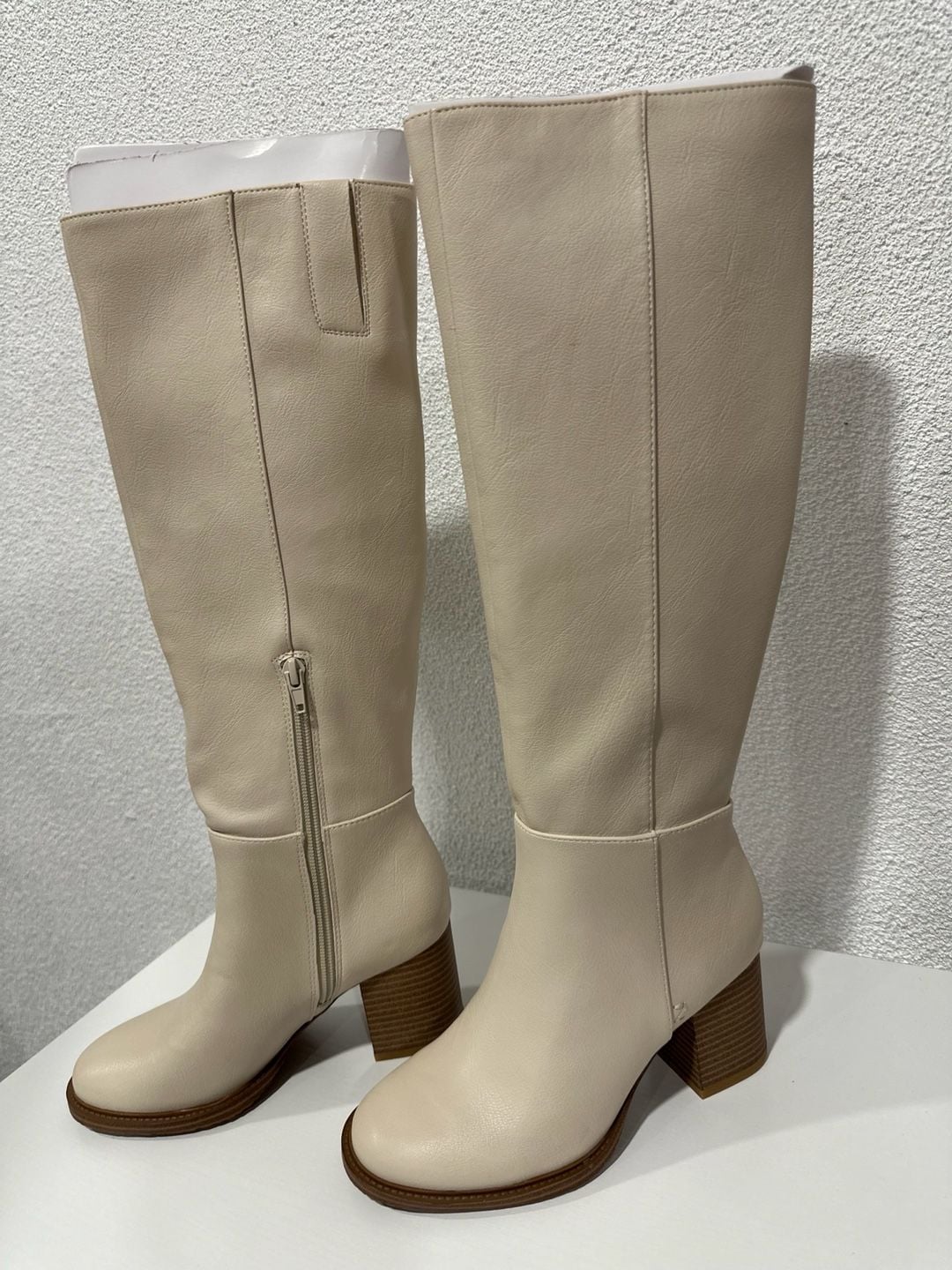 ZODIAC Women's Riona Block Heel Tall Boot Birch 5 | Knee-High 7