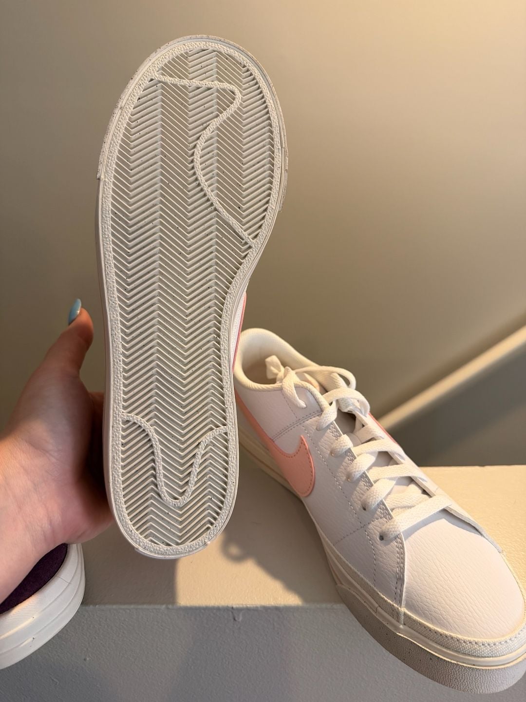 Nike Court Legacy Next Nature Women's Shoes - White/Rose Whisper 2