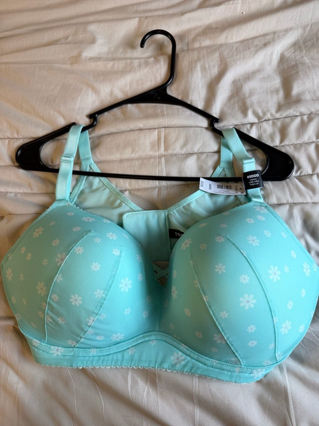 Torrid Daisy Play Limpet Shell Dream Wire-Free Push-Up Bra 40DDD 1