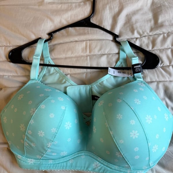 Torrid Daisy Play Limpet Shell Dream Wire-Free Push-Up Bra 40DDD