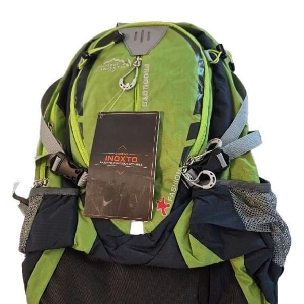 INOXTO Small Hiking Backpack with 2L Water Bladder and Large, Green