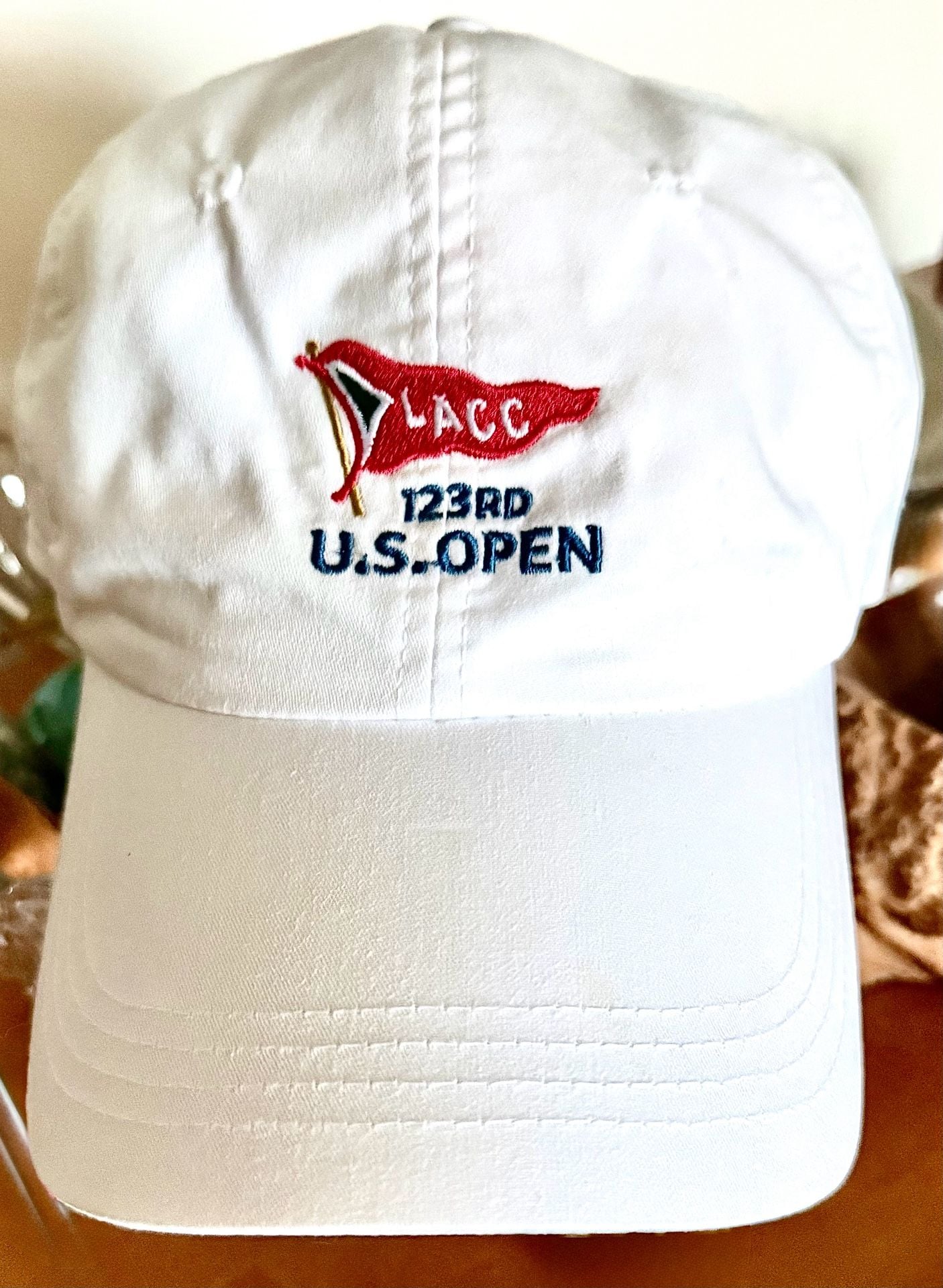 Ahead 123rd U.S. Open LACC USGA Member Lightweight Golf Hat White 2