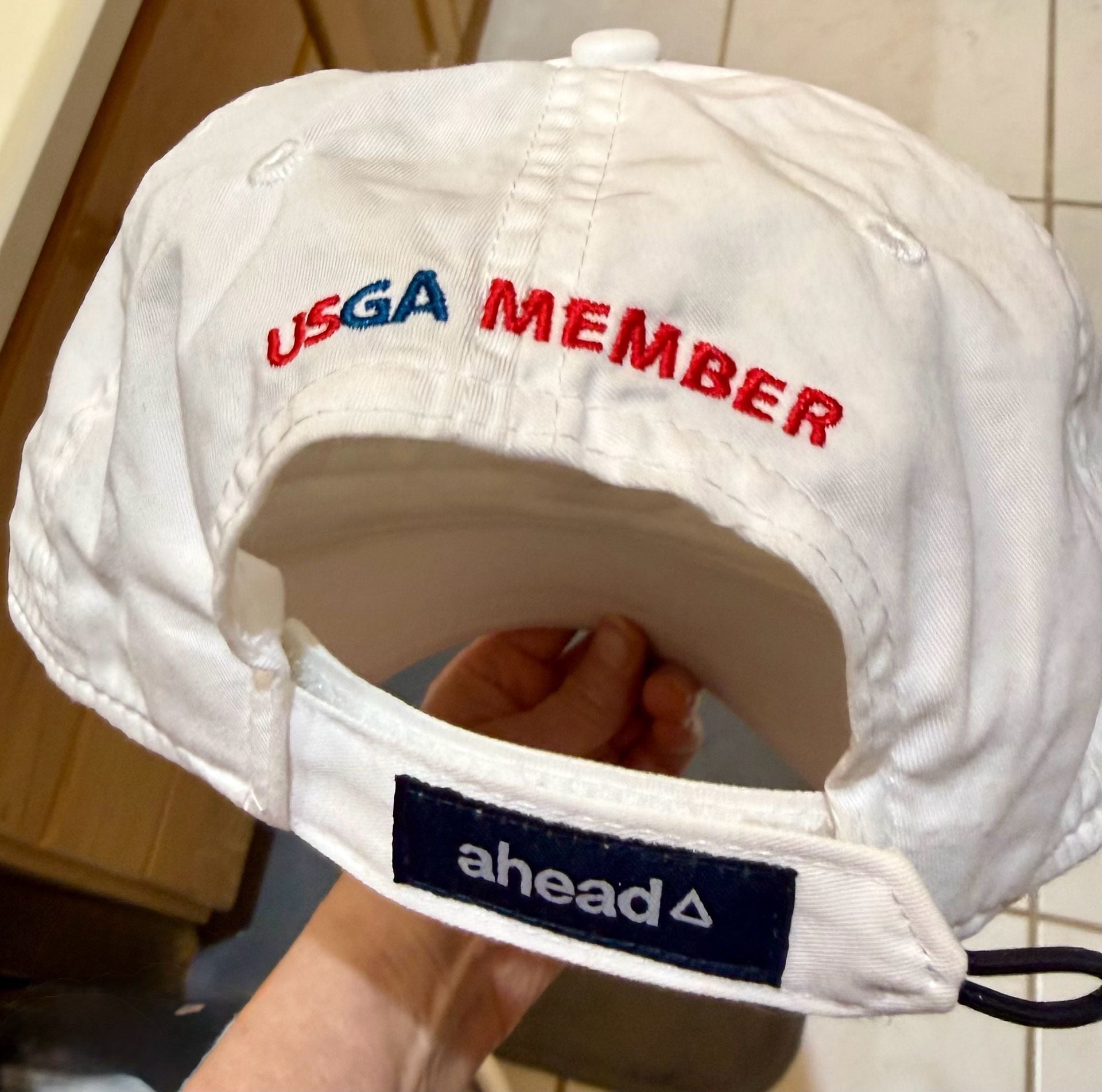 Ahead 123rd U.S. Open LACC USGA Member Lightweight Golf Hat White 3