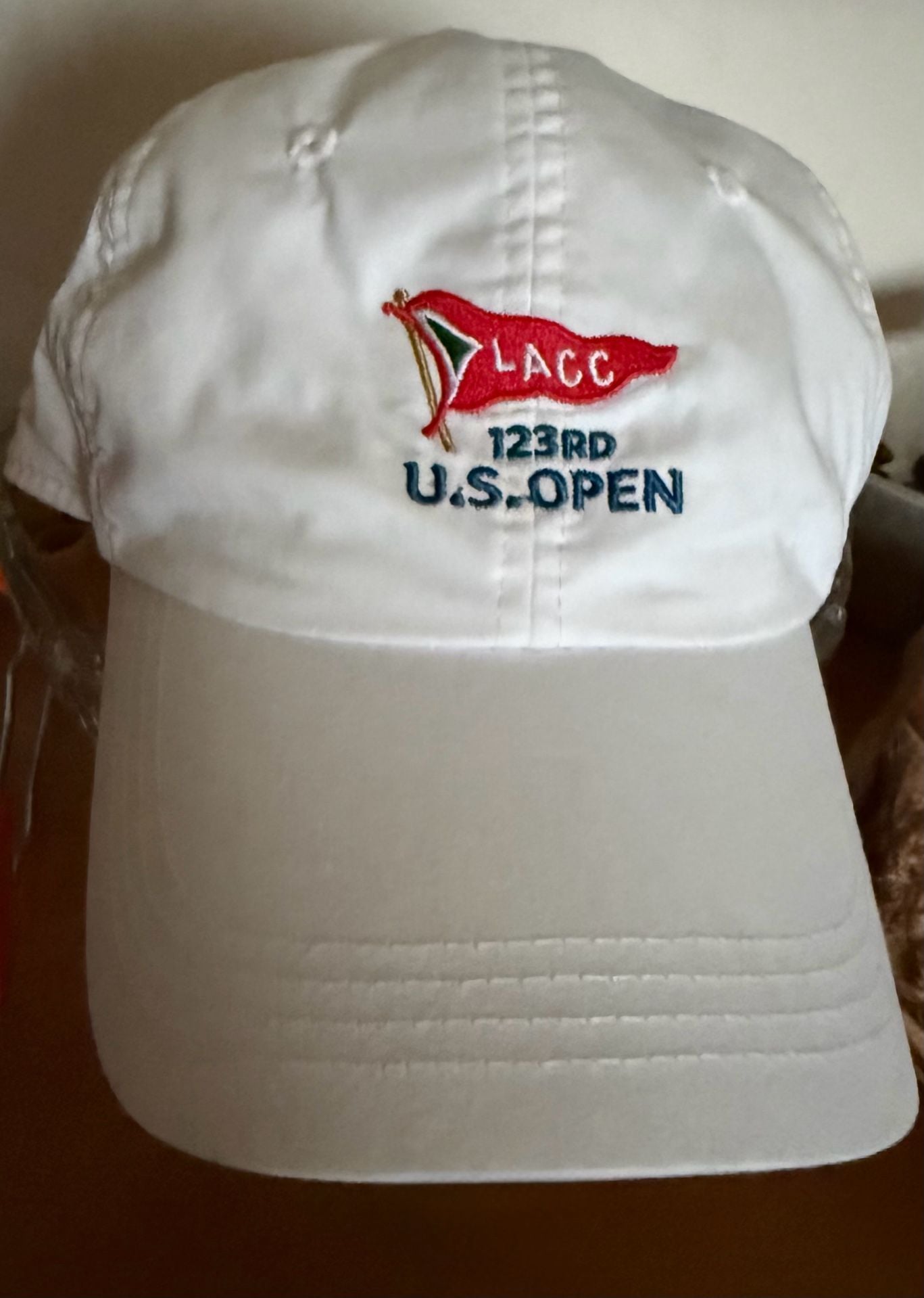Ahead 123rd U.S. Open LACC USGA Member Lightweight Golf Hat White 4