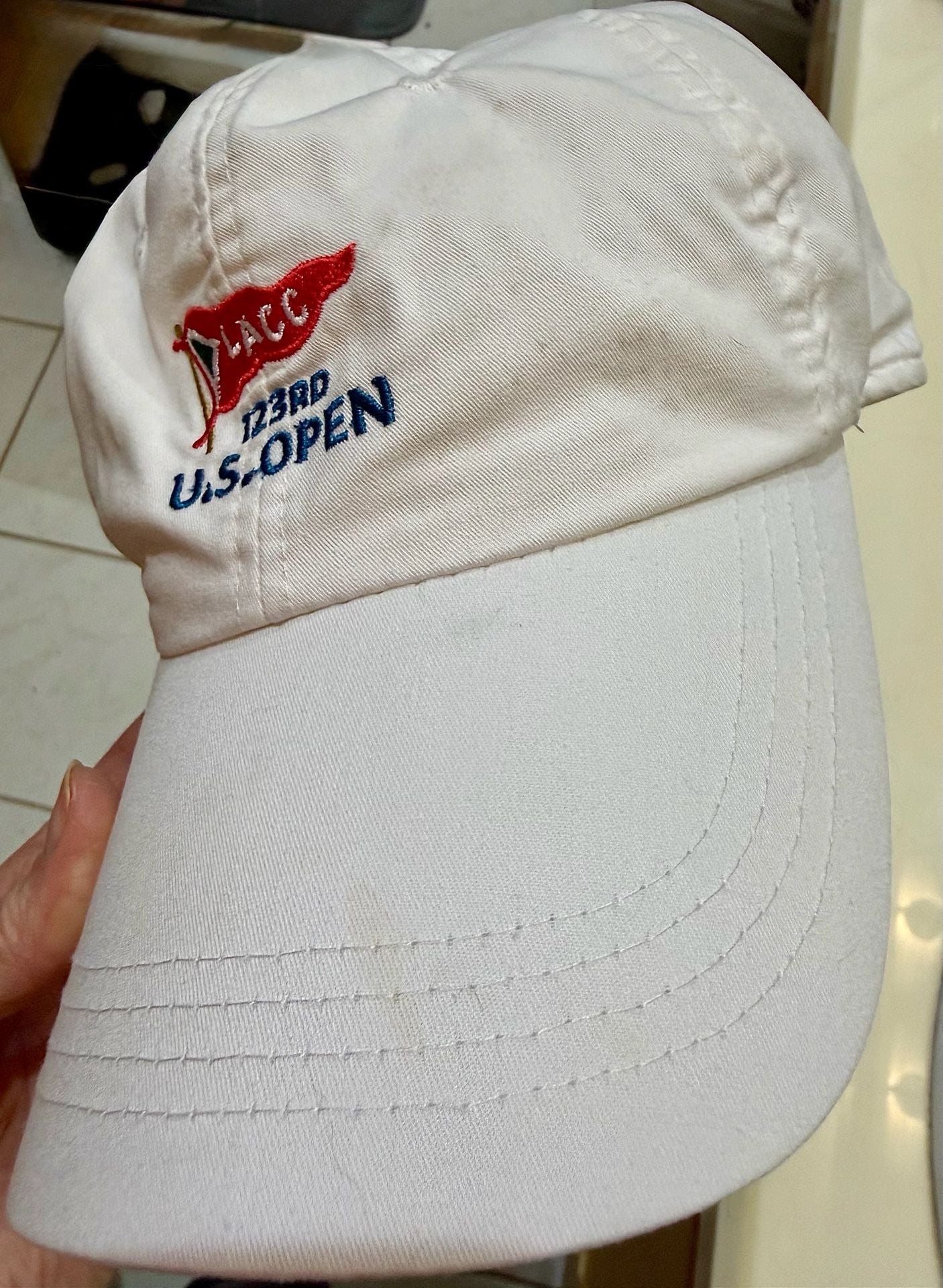 Ahead 123rd U.S. Open LACC USGA Member Lightweight Golf Hat White 8