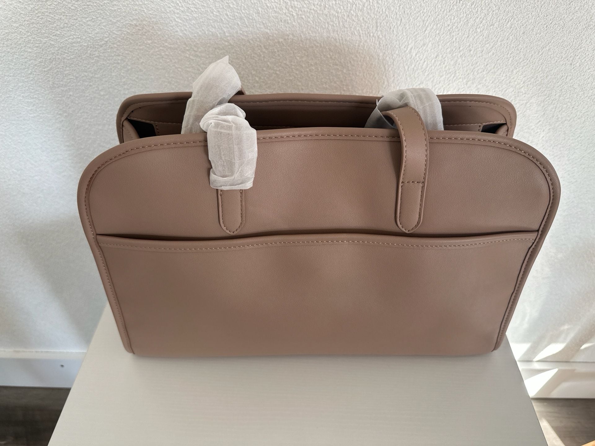 Peech Tote Bag for Women 15.6 Inch, for laptop Computer, Taupe 13