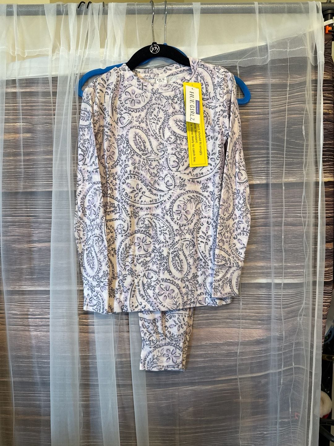 HUE Girlz Cloud Jogger 2PC PJ Set Lavender Fog Size 8 1