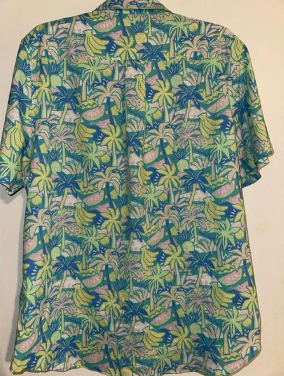 Chubbies Coco Cabana Breeze Performance Friday Ripstop Short Sleeve Button Down Shirt Size Large 6