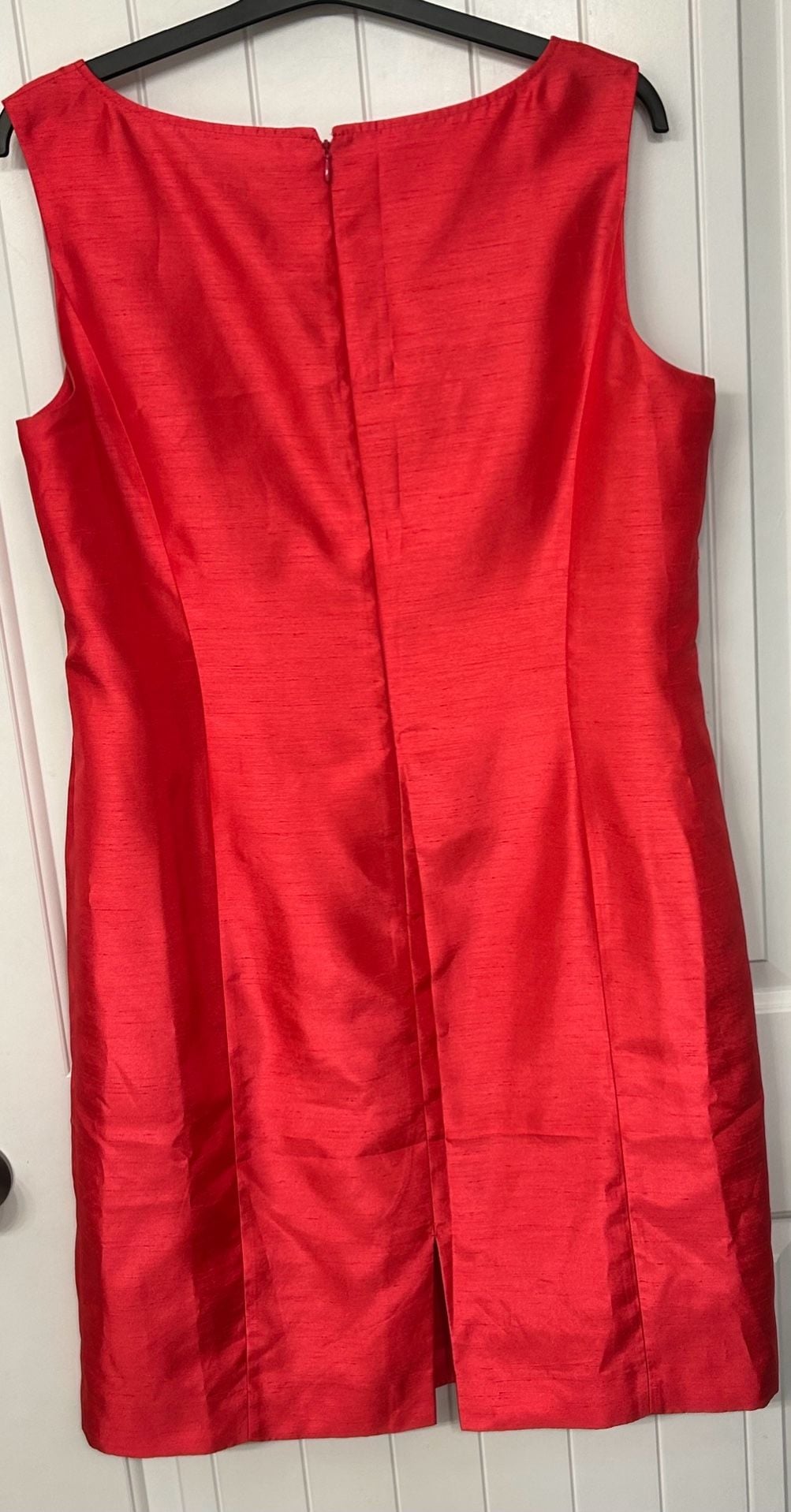 Preston & York Red Sleeveless Sheath Dress Size 16 5