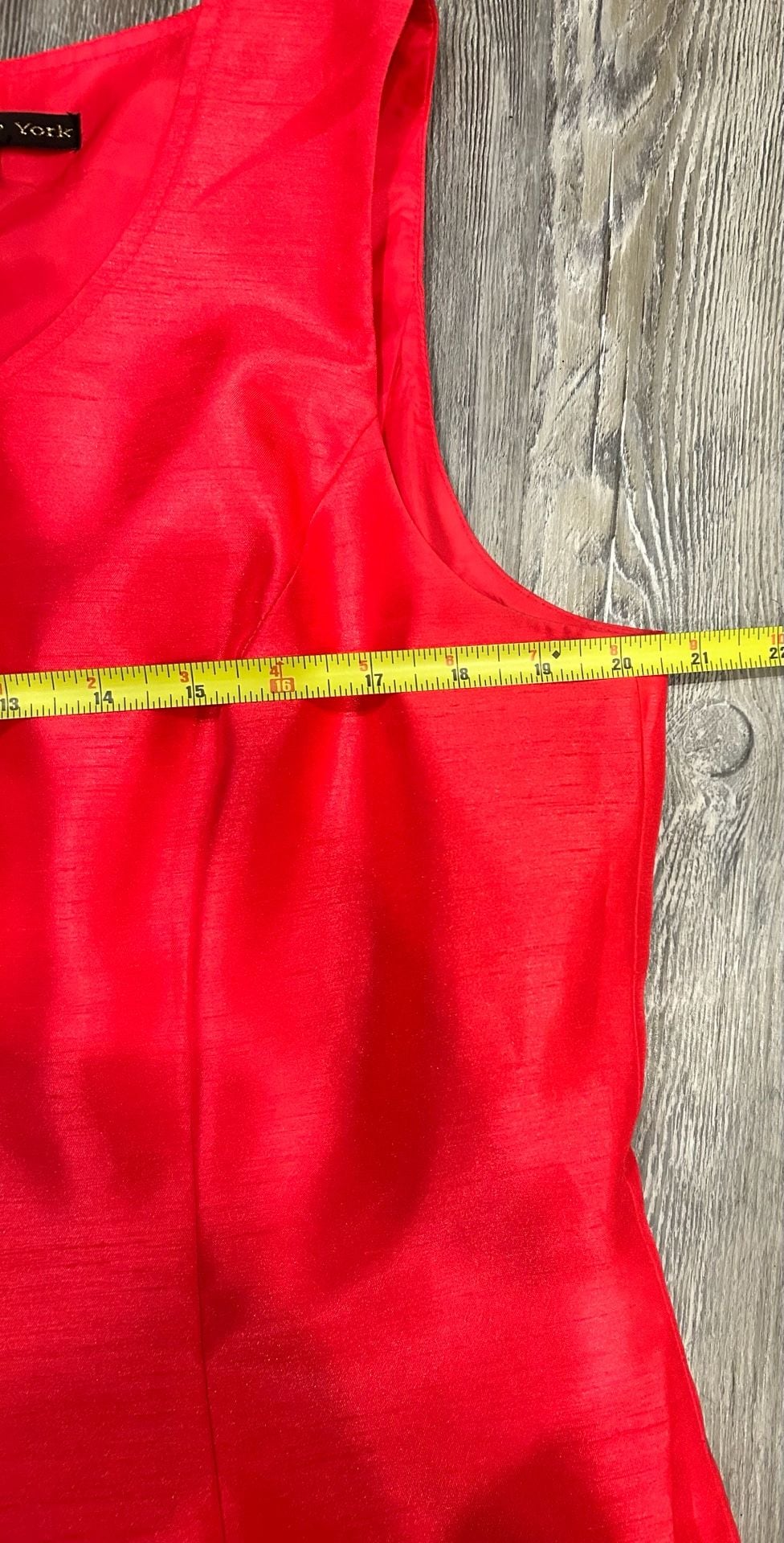 Preston & York Red Sleeveless Sheath Dress Size 16 6