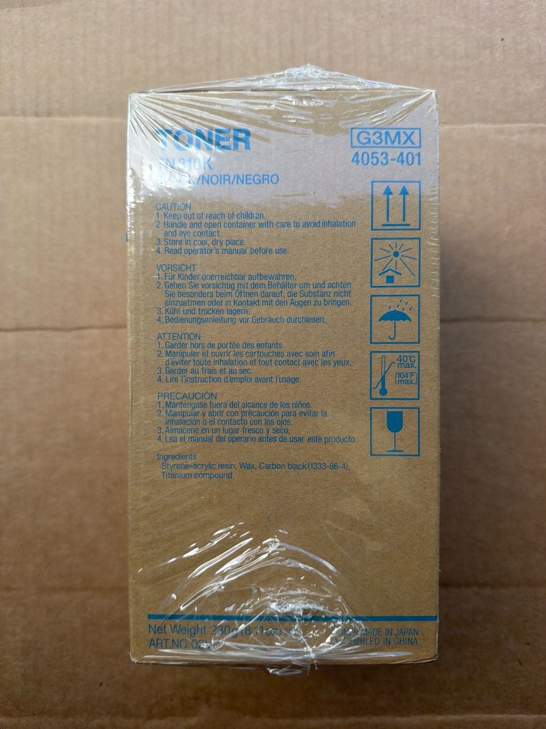 Genuine Konica Minolta TN-310K Black Toner Cartridge 4053-401 for bizhub C350 C351 C450 2