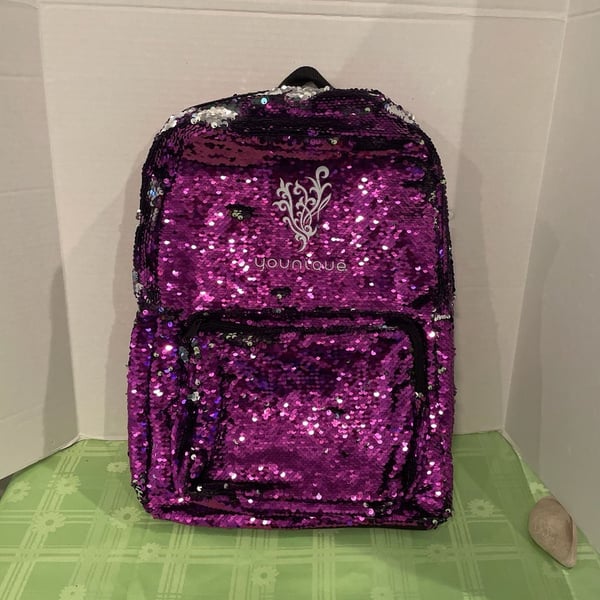 Younique Sequin Backpack Bookbag. Preowned.  Never used.  