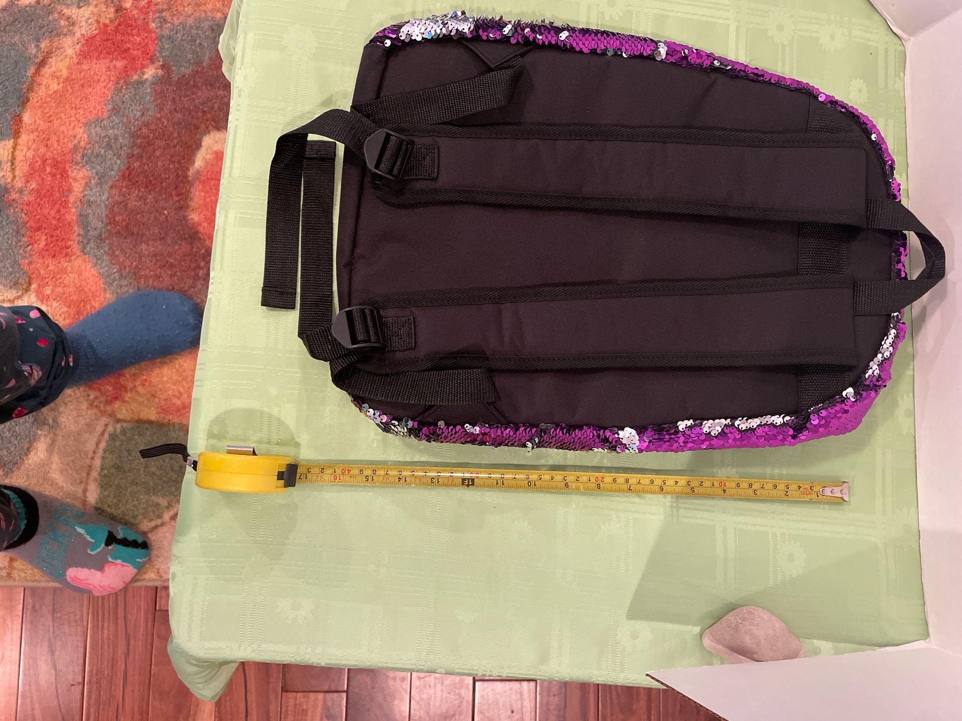 Younique Sequin Backpack Bookbag. Preowned.  Never used.   12