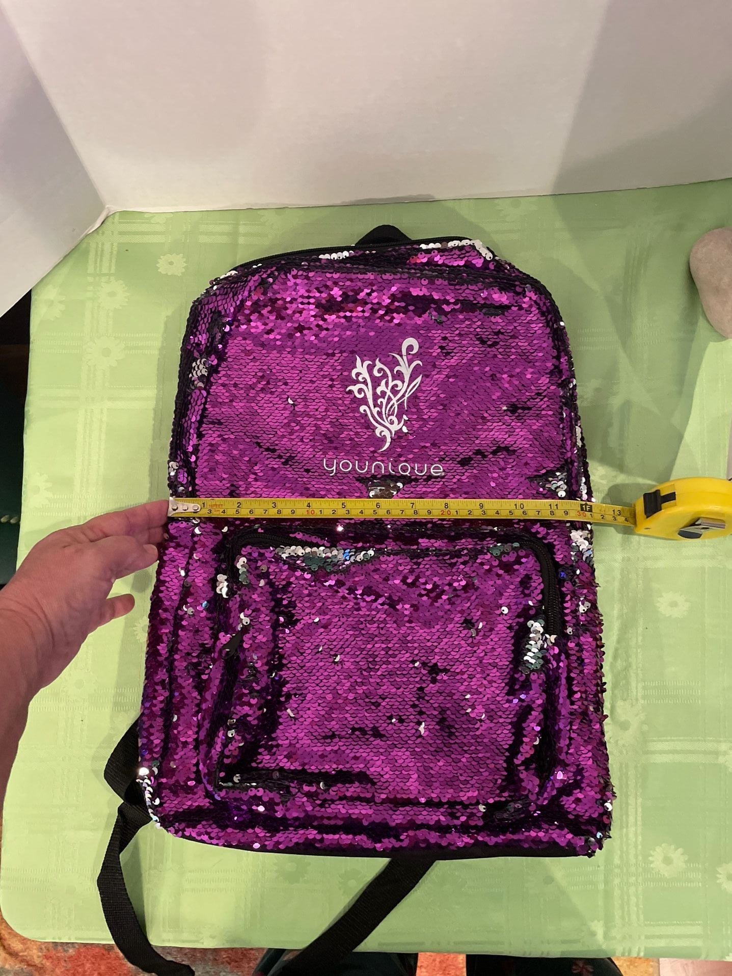 Younique Sequin Backpack Bookbag. Preowned.  Never used.   14