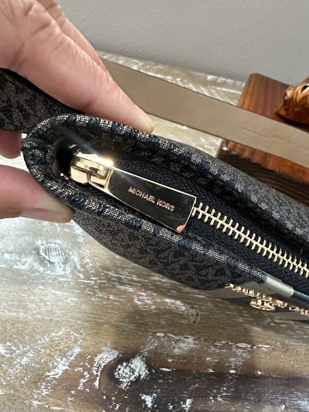 Michael Kors Women's black/gold Jet Set Fanny Packno Belt Bag Size S/M 7