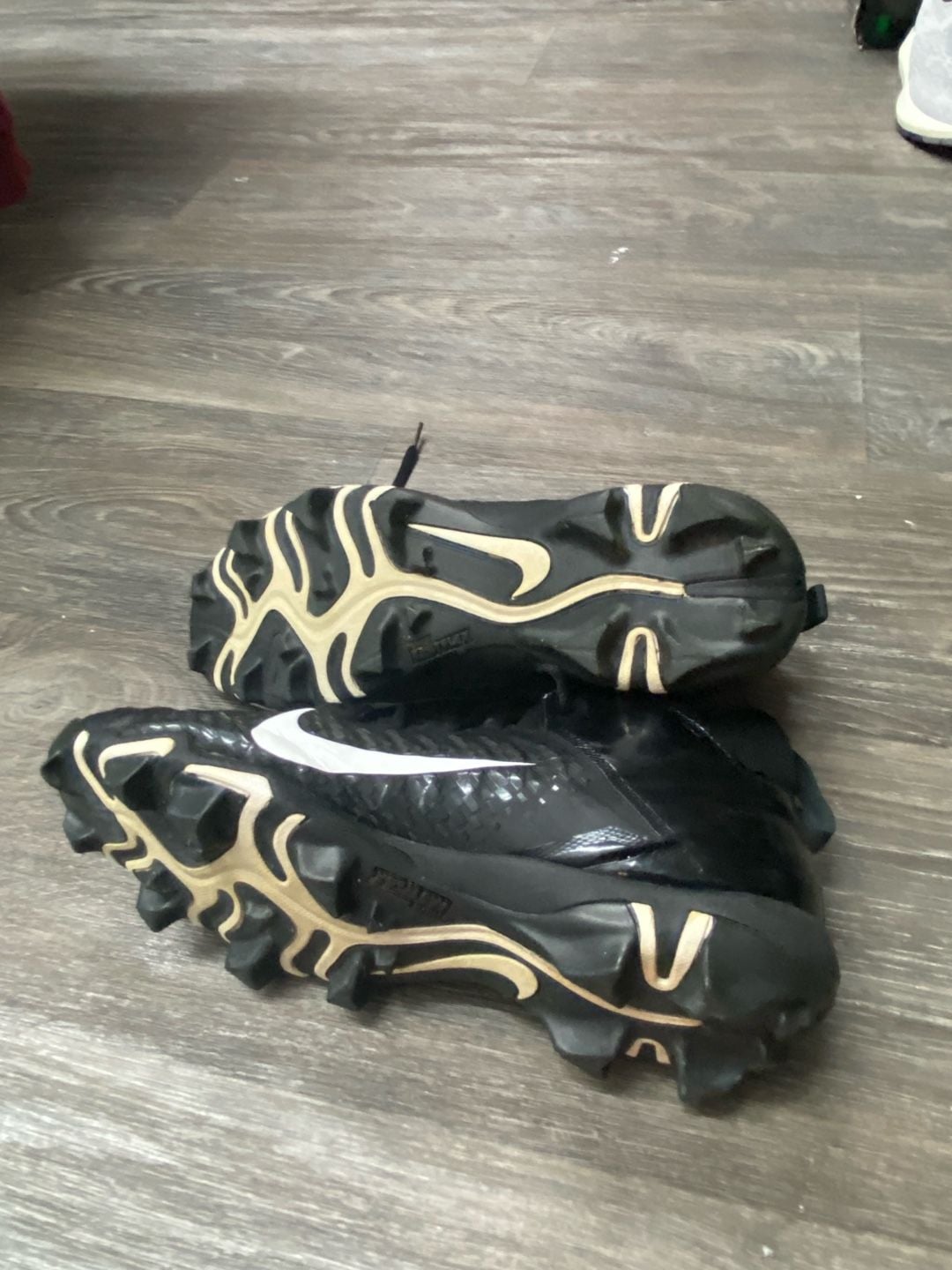 Nike Alpha Fastflex Football Cleats Men's Size 12 (AQ7653-001) Black/White 5
