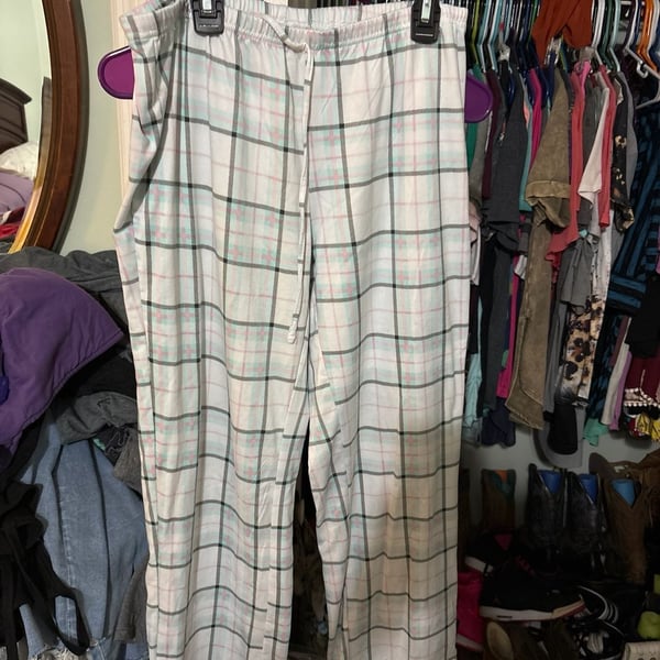 Bobbie Brooks Women's Sleepwear Pastel Plaid Pajama Pants