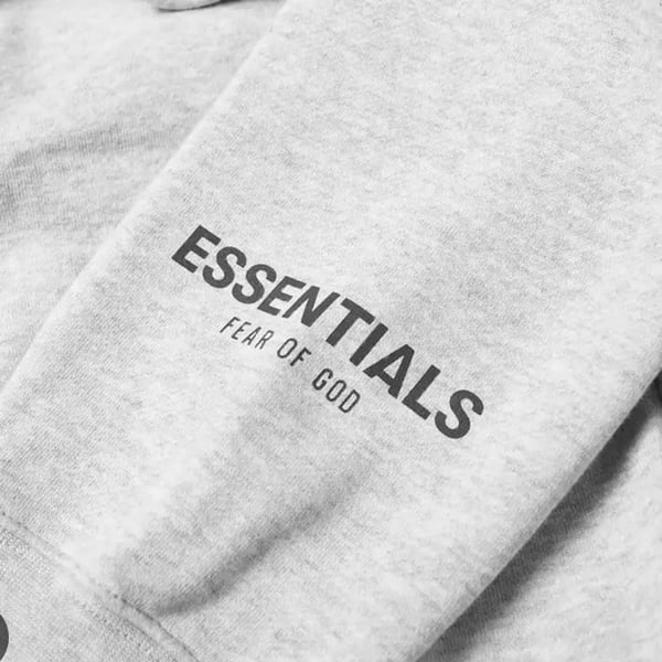 Fear of God Essentials Heather Grey Hoodie and Sweatpants Tracksuit Set