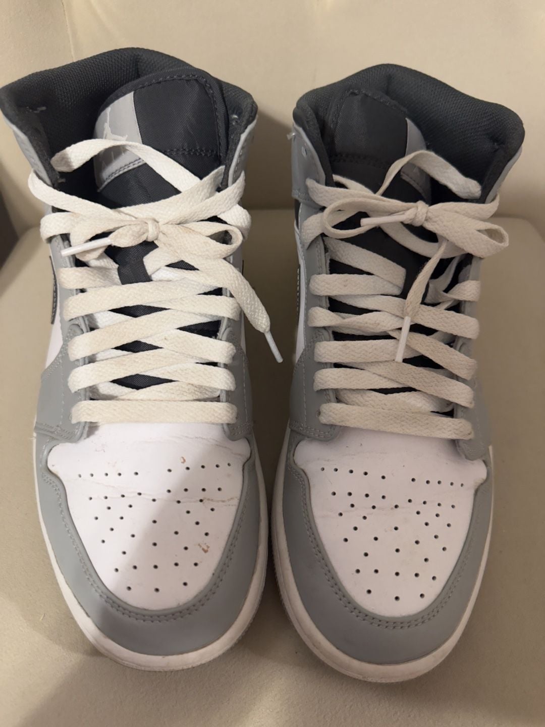 Air Jordan 1 Mid Light Smoke Grey Anthracite 554724-078 3