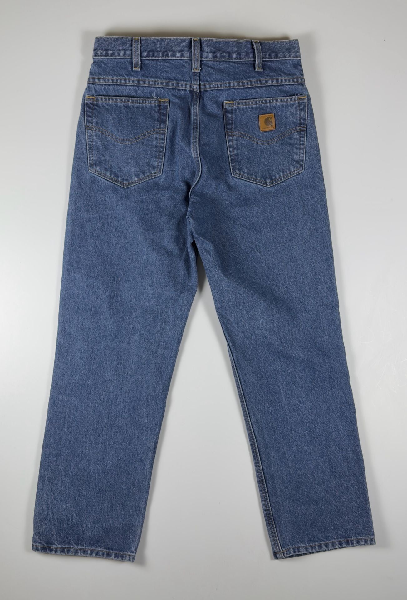 Carhartt B160 DST Relaxed Fit Tapered Leg Denim Jeans 34x30 Vintage Dark Stone 5