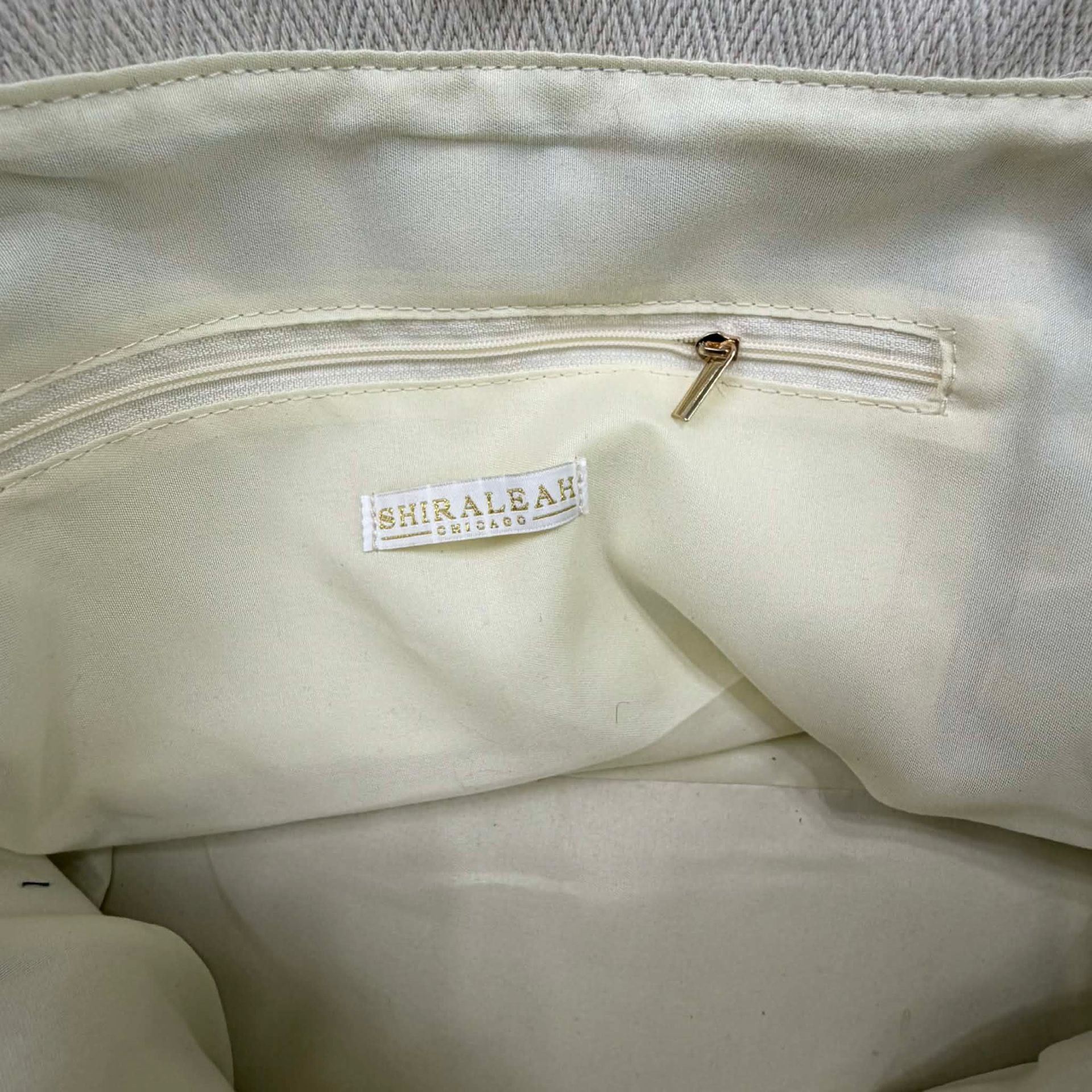 Shiraleah Chicago Blue and White Striped Canvas Beach Tote Bag 6