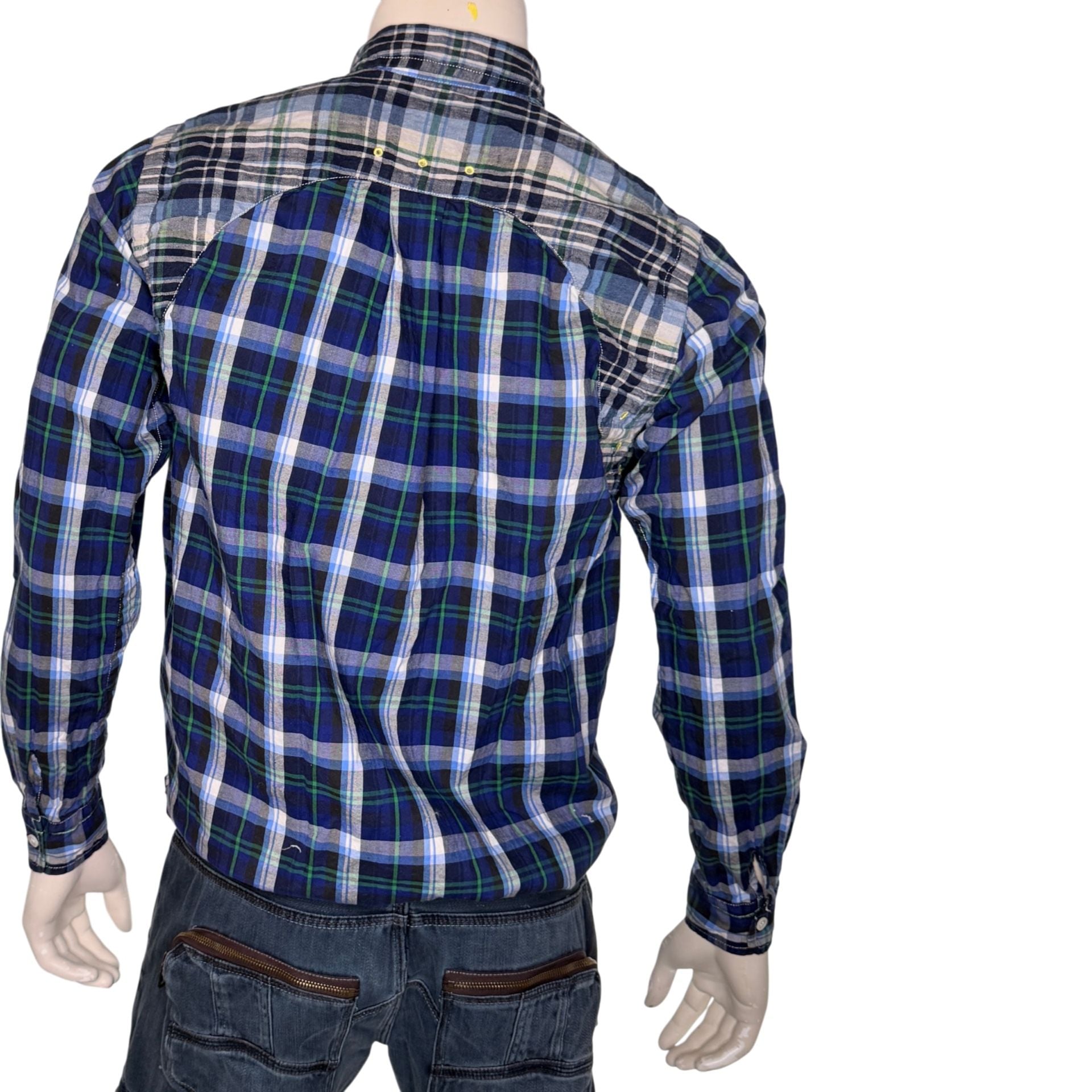 Junya Watanabe Comme des Garçons MAN Mixed Plaid Patchwork Button Down Shirt 3